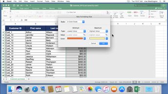 Microsoft Excel 2016 for Mac: Custom and Conditional Formatting