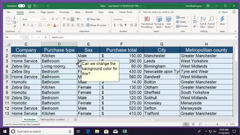 Excel Office 365 (Windows): Sharing & Collaborating on a Document
